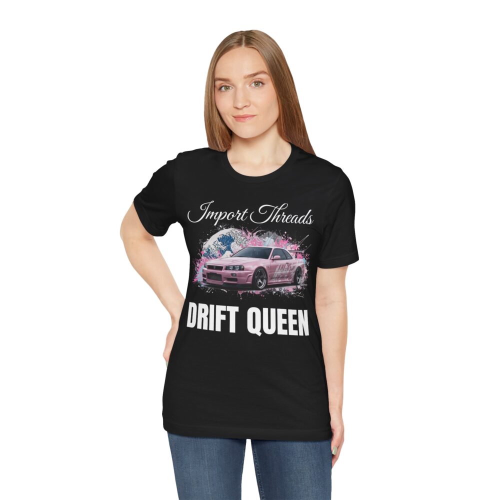 Pink Nissan Skyline R34 Drift Queen Tee - Image 3