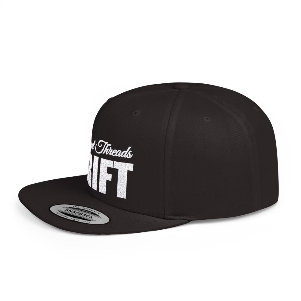 Snapback Hat - Black 'DRIFT' Design - Image 3