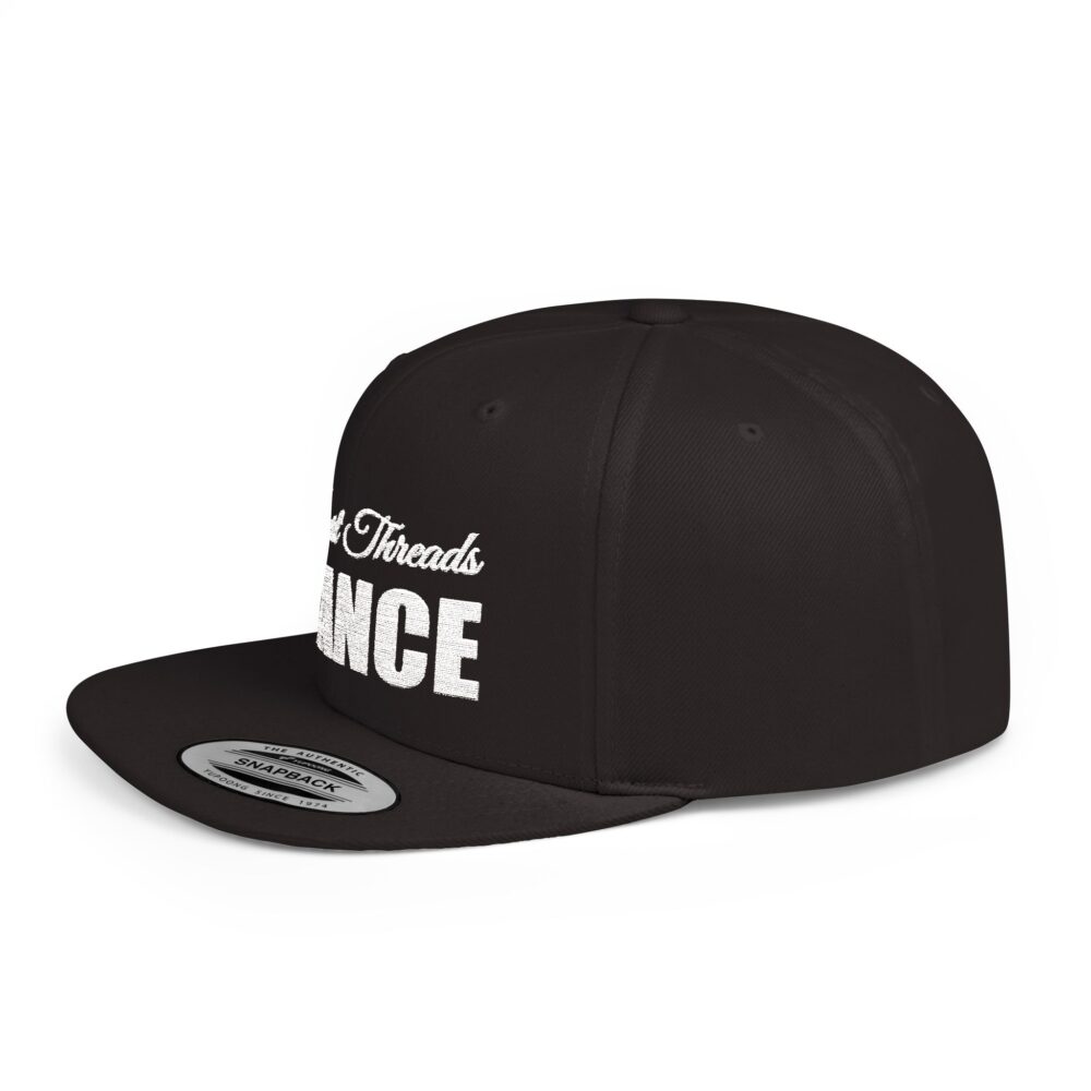 Snapback Hat - Black Flat Bill with Bold 'STANCE' in White - JDM Car Culture - Image 3