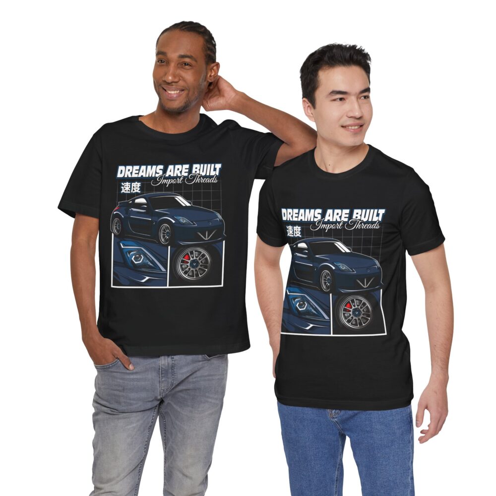 Car Enthusiast T-Shirt - Custom @Frowzzen San Marino Blue NIssan 350z - Image 6